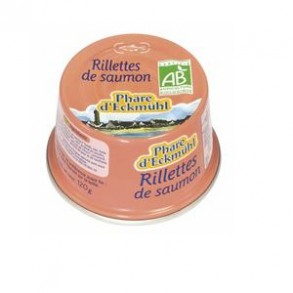 Poissonnerie-rillettes de saumon bio - 120 grs-BIODIS