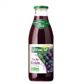 Jus de fruits et cidres bio-Pur jus raisin bio - 1 litre-BIODIS